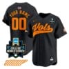 Custom Tennessee Volunteers Jersey 2024 College World Series Vapor Premier Limited V2 NCAA Baseball Stitched Black