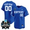 Custom Kentucky Wildcats Jersey 2024 College World Series Vapor Premier Limited NCAA Baseball Stitched Blue