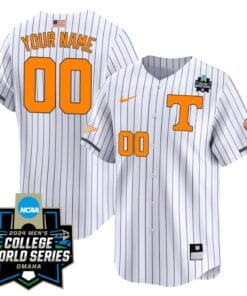 Custom Tennessee Volunteers Jersey 2024 College World Series Vapor Premier Limited NCAA Baseball Stitched Pinstripe