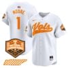 Christian Moore Jersey #1 Tennessee Volunteers Baseball 2024 Champions Vapor Premier Limited White