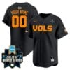 Custom Tennessee Volunteers Jersey 2024 College World Series Vapor Premier Limited NCAA Baseball Stitched Black