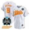 Dylan Dreiling Jersey #8 Tennessee Volunteers 2024 College World Series Vapor Premier Limited NCAA Baseball Stitched Pinstripe
