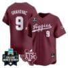 Gavin Grahovac Jersey #9 Texas AM Aggies 2024 College World Series Vapor Premier Limited NCAA Baseball Stitched Maroon