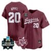 Jackson Appel Jersey #20 Texas AM Aggies 2024 College World Series Vapor Premier Limited NCAA Baseball Stitched Maroon Pinstripe 5 Jackson Appel Jersey #20 Texas AM Aggies 2024 College World Series Vapor Premier Limited NCAA Baseball Stitched Maroon Pinstripe