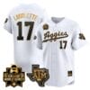 Jace Laviolette Jersey #17 Texas AM Aggies 2024 College World Series Vapor Premier Limited NCAA Baseball Stitched White Gold