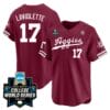 Jace Laviolette Jersey #17 Texas AM Aggies 2024 College World Series Vapor Premier Limited NCAA Baseball Stitched Aggie Maroon