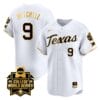 Joley Mitchell Jersey #9 Texas AM Aggies 2024 College World Series Patch Vapor Premier Limited NCAA Baseball Stitched White Gold