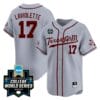 Jace Laviolette Jersey #17 Texas AM Aggies 2024 College World Series Vapor Premier Limited NCAA Baseball Stitched Grey Alternate
