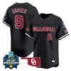 Kinzie Hansen Jersey #9 Oklahoma Sooners 2024 College World Series Patch Vapor Premier Limited NCAA Baseball Stitched Black