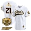 Kavares Tears Jersey #21 Tennessee Volunteers Baseball 2024 Champions Vapor Premier Limited White Gold