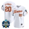 Katie Stewart Jersey #20 Texas AM Aggies 2024 College World Series Patch Vapor Premier Limited NCAA Baseball Stitched White