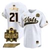 Kavares Tears Jersey #21 Tennessee Volunteers 2024 College World Series Vapor Premier Limited NCAA Baseball Stitched White Gold