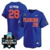 Luke Heyman Jersey #28 Florida Gators 2024 College World Series Vapor Premier Limited NCAA Baseball Stitched Florida Blue