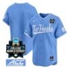 North Carolina Tar Heels Team Jersey 2024 College World Series Vapor Premier Limited NCAA Baseball Stitched Blue Pinstripe