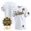 North Carolina Tar Heels Team Jersey 2024 College World Series Vapor Premier Limited NCAA Baseball Stitched White Gold