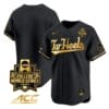 North Carolina Tar Heels Team Jersey 2024 College World Series Vapor Premier Limited NCAA Baseball Stitched Black Gold