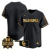 Oklahoma Sooners Team Jersey 2024 College World Series Patch Vapor Premier Limited NCAA Baseball Stitched Black Gold