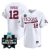 Rayan Targac Jersey #12 Texas AM Aggies 2024 College World Series Vapor Premier Limited NCAA Baseball Stitched White