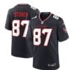 Cade Stover Navy Houston Texans Game Jersey