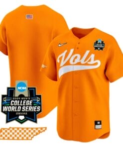 Tennessee Volunteers Team Jersey 2024 College World Series Vapor Premier Limited NCAA Baseball Stitched Orange