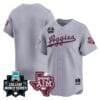 Texas AM Aggies Jersey 2024 College World Series Vapor Premier Limited NCAA Baseball Stitched Gray