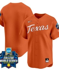 Texas AM Aggies Jersey 2024 College World Series Patch Vapor Premier Limited NCAA Baseball Stitched Orange