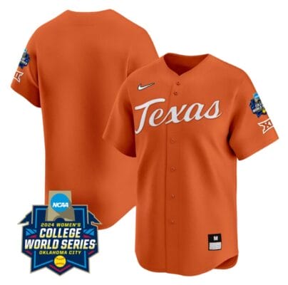 Texas AM Aggies Team Jersey 2024 College World Series Patch Vapor Premier Limited NCAA Baseball Stitched Orange