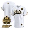 Tennessee Volunteers Team Jersey 2024 College World Series Vapor Premier Limited NCAA Baseball Stitched White Gold