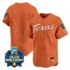 Texas AM Aggies Jersey 2024 College World Series Patch Vapor Premier Limited NCAA Baseball Stitched Pinstripe Orange