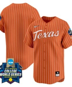 Texas AM Aggies Jersey 2024 College World Series Patch Vapor Premier Limited NCAA Baseball Stitched Pinstripe Orange
