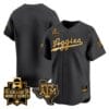 Texas AM Aggies Jersey 2024 College World Series Vapor Premier Limited NCAA Baseball Stitched Black Gold