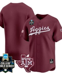 Texas AM Aggies Jersey 2024 College World Series Vapor Premier Limited NCAA Baseball Stitched Maroon