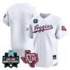 Texas AM Aggies Jersey 2024 College World Series Vapor Premier Limited NCAA Baseball Stitched White