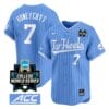 Vance Honeycutt Jersey North Carolina Tar Heels 2024 College World Series Vapor Premier Limited NCAA Baseball Stitched Blue Pinstripe