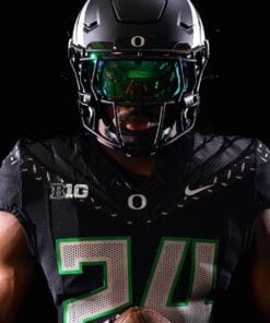 Custom Oregon Ducks Jersey Oregon State Patch Name and Number Football Black