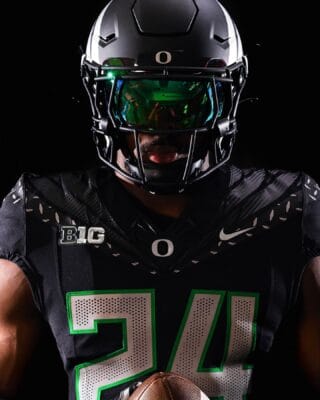 Custom Oregon Ducks Jersey Oregon State Patch Name and Number Football Black