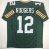 Aaron Rodgers Jersey Green Bay Packers Custom Custom Throwback Football