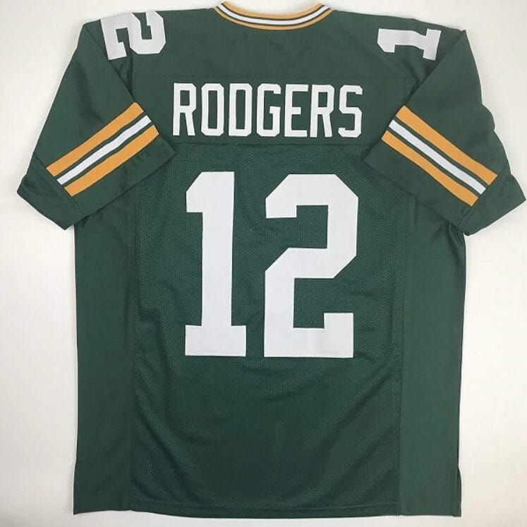 Aaron Rodgers Jersey Green Bay Packers Custom Custom Throwback Football 8 Aaron Rodgers Jersey Green Bay Packers Custom Custom Throwback Football