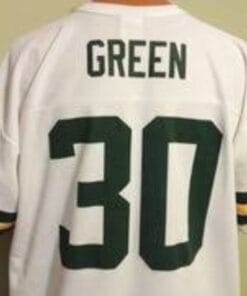 Ahman Green Jersey Green Bay Packers Custom Throwback Football White