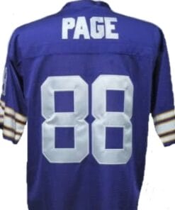 Alan Page Jersey Minnesota Vikings Custom Throwback Football Blue
