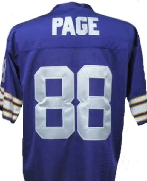 Alan Page Jersey Minnesota Vikings Custom Throwback Football Blue 8 Alan Page Jersey Minnesota Vikings Custom Throwback Football Blue