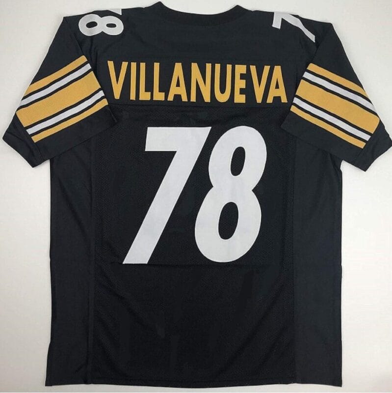 Alejandro Villanueva Jersey Pittsburgh Steelers Custom Throwback Football