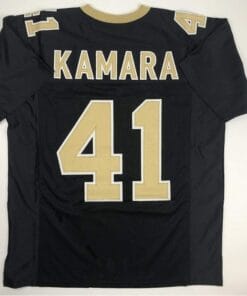 Alvin Kamara Jersey New Orleans Saints Custom Throwback Football Black