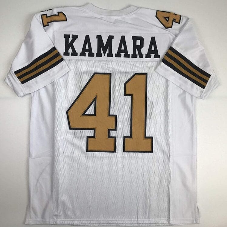 Alvin Kamara Jersey New Orleans Saints Custom Throwback Football 8 Alvin Kamara Jersey New Orleans Saints Custom Throwback Football