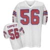 Andre Tippett Jersey New England Patriots Custom Throwback Football White 4 Andre Tippett Jersey New England Patriots Custom Throwback Football White
