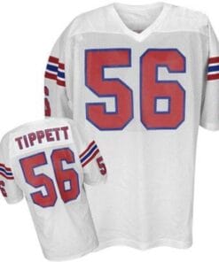 Andre Tippett Jersey New England Patriots Custom Throwback Football White