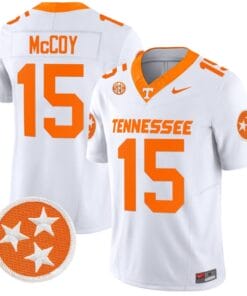 Bru McCoy Jersey #15 Tennessee Volunteers Vapor Limited College Football White