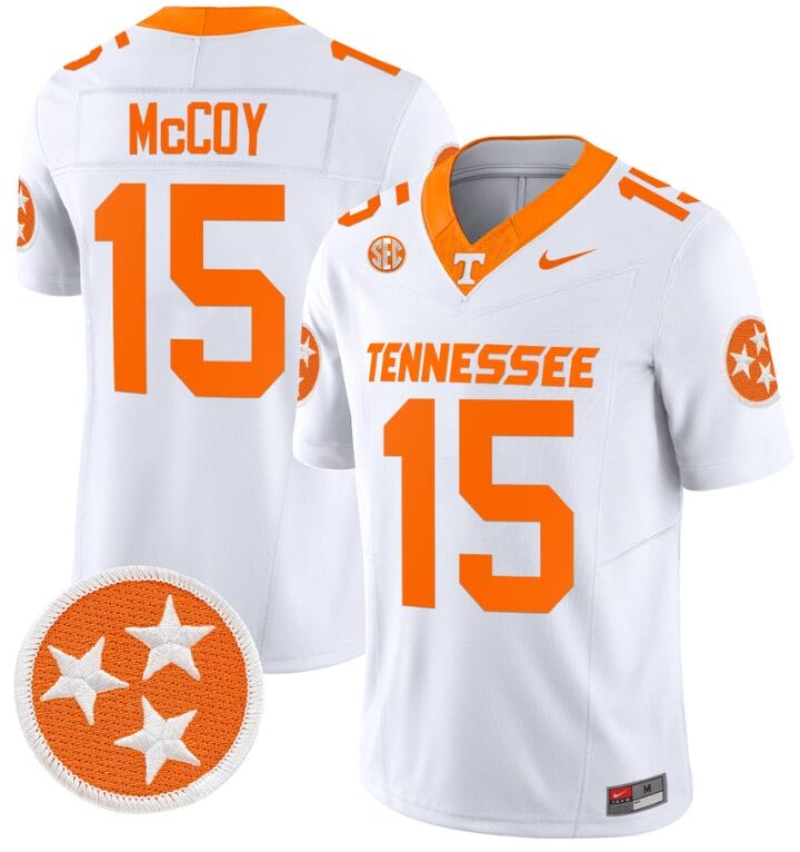 Bru McCoy Jersey #15 Tennessee Volunteers Vapor Limited College Football White 8 Bru McCoy Jersey #15 Tennessee Volunteers Vapor Limited College Football White