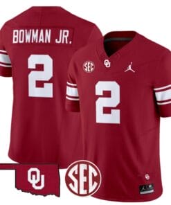Billy Bowman Jr Jersey #2 Oklahoma Sooners Football Throwback Vapor Limited Stitched Crimson