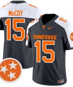 Bru McCoy Jersey #15 Tennessee Volunteers Vapor Limited College Football Grey Alternate